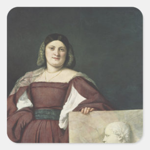 Sticker Carré Portrait d'une dame, c.1510-12