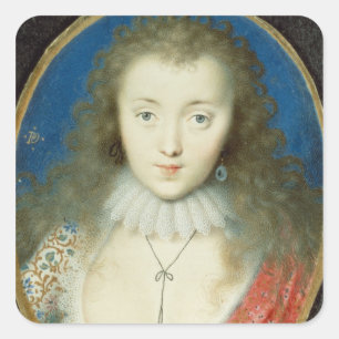Sticker Carré Portrait d'une fille