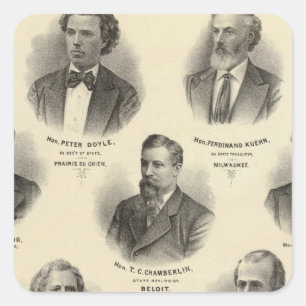 Sticker Carré Portraits de Peter Doyle, Ferdinand Kuehn