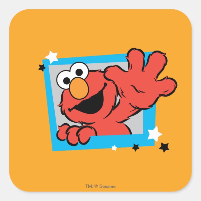 Sticker Carré Pose Elmo Extreme 2 (Devant)