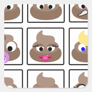 Sticker Carré Poser plusieurs visages