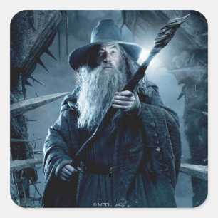 Sticker Carré Poster de personnage Gandalf 3