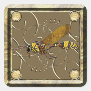 Sticker Carré Potter Wasp