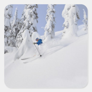 Sticker Carré Poudre de skis Mistie Fortin