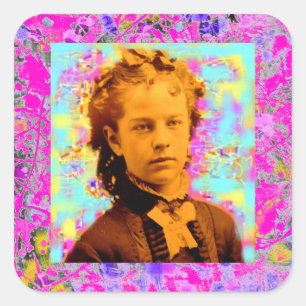 Sticker Carré poupée