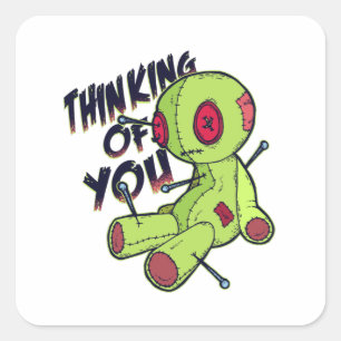 Sticker Carré Poupée vaudou