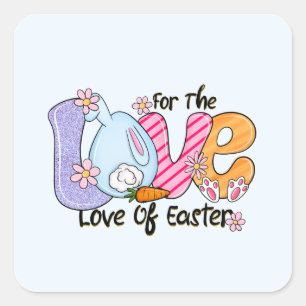 Sticker Carré Pour l'amour de Pâques