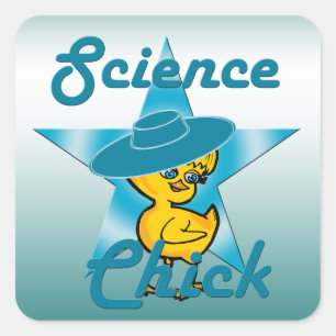 Sticker Carré Poussin #7 de la Science