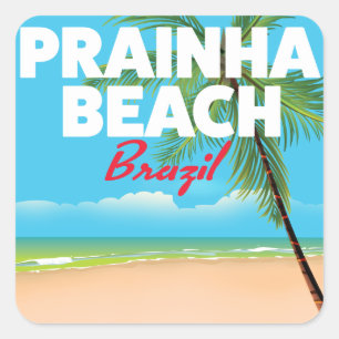 Sticker Carré Prainha Beach Brésil