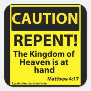 Sticker Carré Précaution