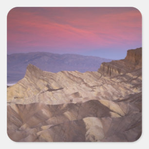 Sticker Carré Première lumière du matin sur Zabriskie Point et 2