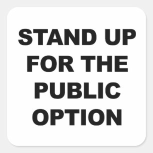 STICKER CARRÉ PRENEZ LA PAROLE POUR L'OPTION PUBLIQUE