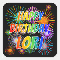 Prénom "LORI", Amusant "HEUREUX ANNIVERSAIRE"