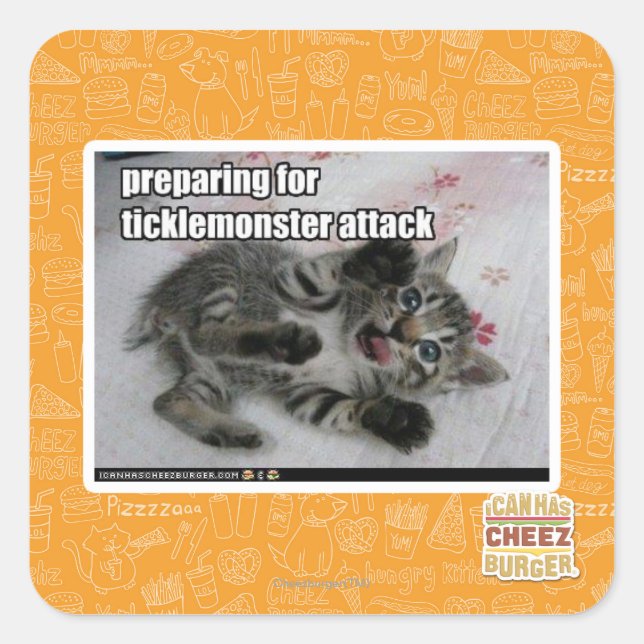 Sticker Carré Préparation De L'Attaque De Ticklemonster (Devant)