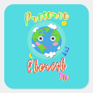 Sticker Carré Préserver Et Chercher Moi