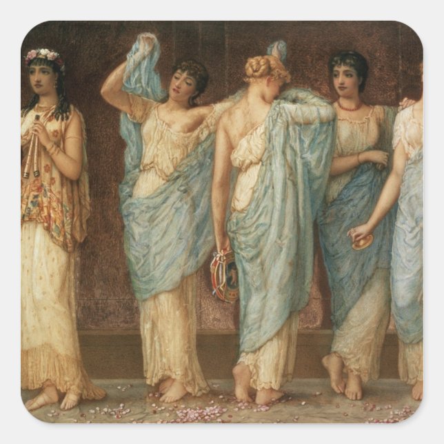 Sticker Carré Prêt pour la danse (Devant)