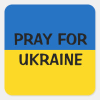 Priez pour l'autocollant Ukraine
