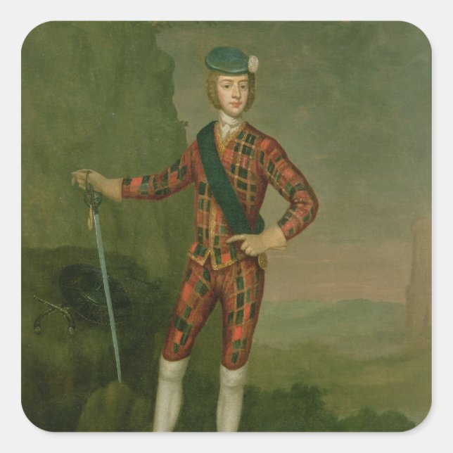 Sticker Carré Prince Charles Edward Stuart (Devant)