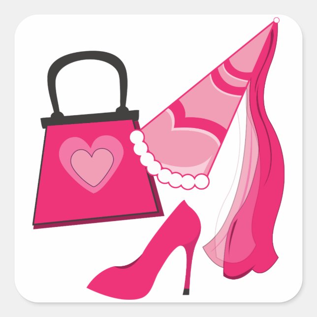 Sticker Carré Princesse Diva (Devant)