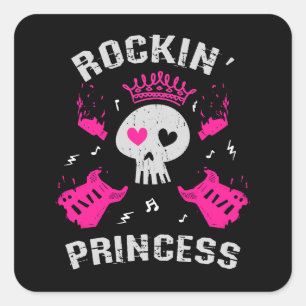 Sticker Carré Princesse Rockin