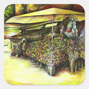 Sticker Carré Pris la possession d'options