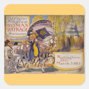 Sticker Carré Procession du suffrage 1913