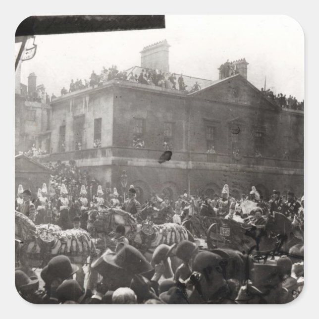 Sticker Carré Procession jubilaire à Whitehall, 1887 (Devant)