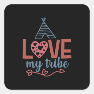 Sticker Carré Professeur Art Love My Tribe