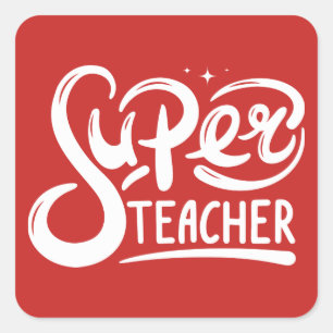 Sticker Carré Professeur superbe