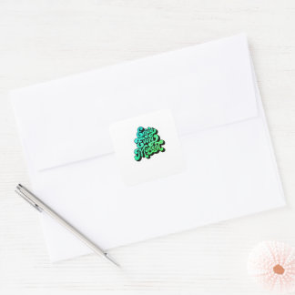 Sticker Carré Profitez de chaque instant : Étendre la joie avec 