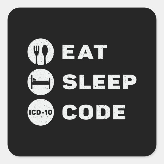 Sticker Carré Programmeur ICD (Devant)