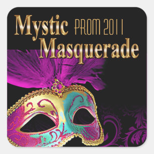 Sticker Carré Prom 2011 Mystic Masquerade Party