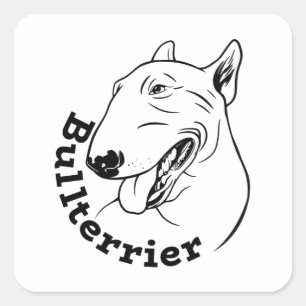 Sticker Carré Propriétaire de la canine-cadeau Amoureux des chie
