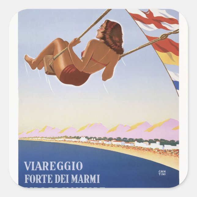 Sticker Carré Propriété Italiana (Devant)