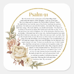 Sticker Carré Psaume 91 NKJV