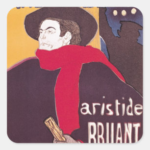 Sticker Carré Publicité par affichage de Henri De