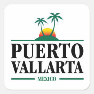 Sticker Carré Puerto Vallarta Mexique