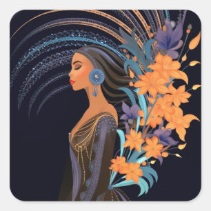 STICKER CARRÉ PUISSANCE DE BEAUTÉ #5