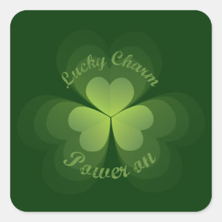 Sticker Carré Puissance de charme Lucky activée