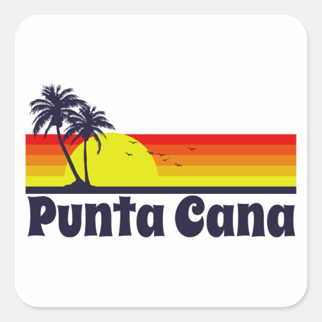 Sticker Carré Punta Cana (Devant)