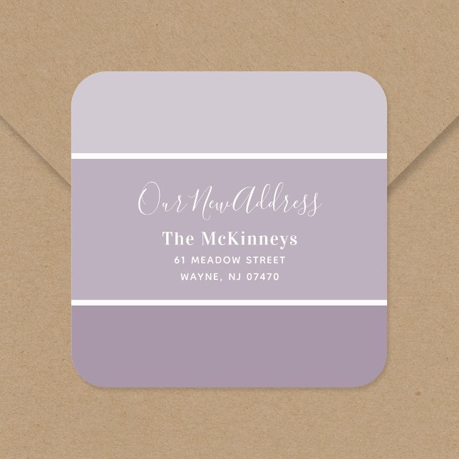 Sticker Carré Purple Paint Swatch Nouvelle adresse (Créateur téléchargé)