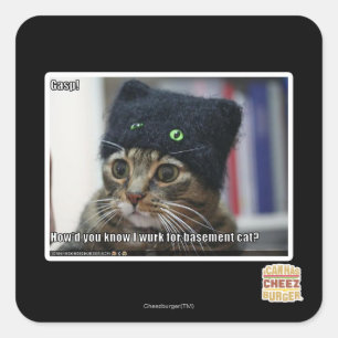 Sticker Carré Putain !