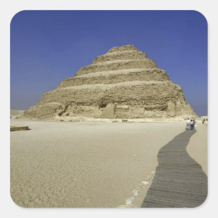 Sticker Carré pyramide à degrés de Saqqarah, l'une des premières