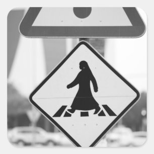 Sticker Carré Qatar, Ad Dawhah, Doha. Piéton arabe