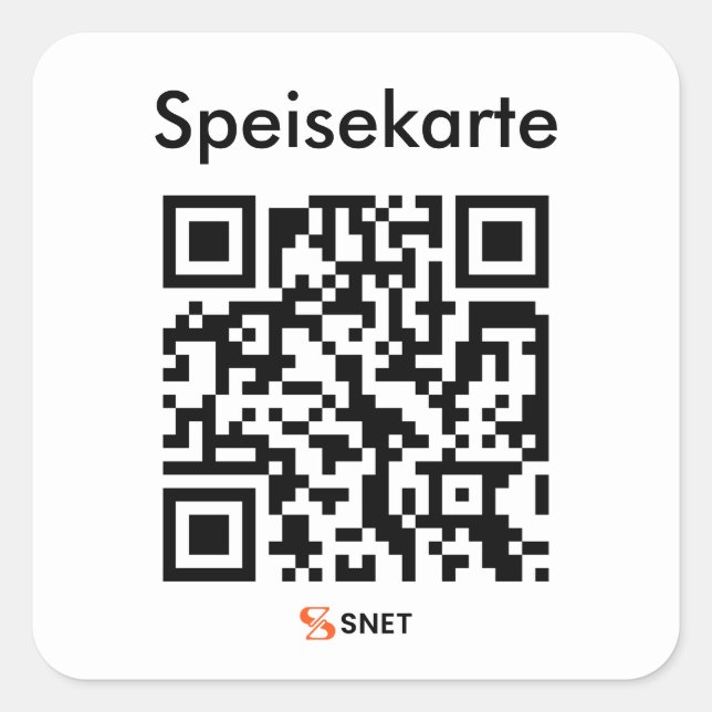 STICKER CARRÉ QR | (Devant)