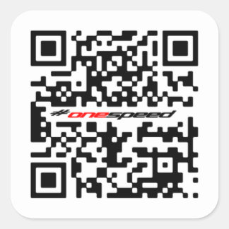 Sticker Carré QR à une vitesse