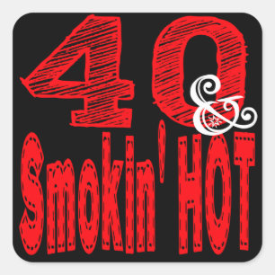 Sticker Carré Quarante et fumer chaud