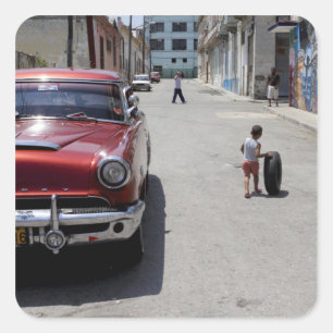 Sticker Carré quartier africain Hamel, La Havane, Cuba, UNESCO
