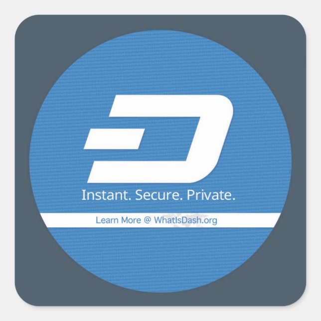 Sticker Carré Qu'est-ce que Dash S1 (Devant)
