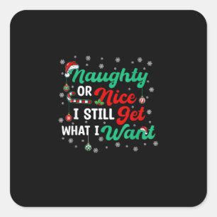 Sticker Carré Quoi qu'il arrive pour Noël H